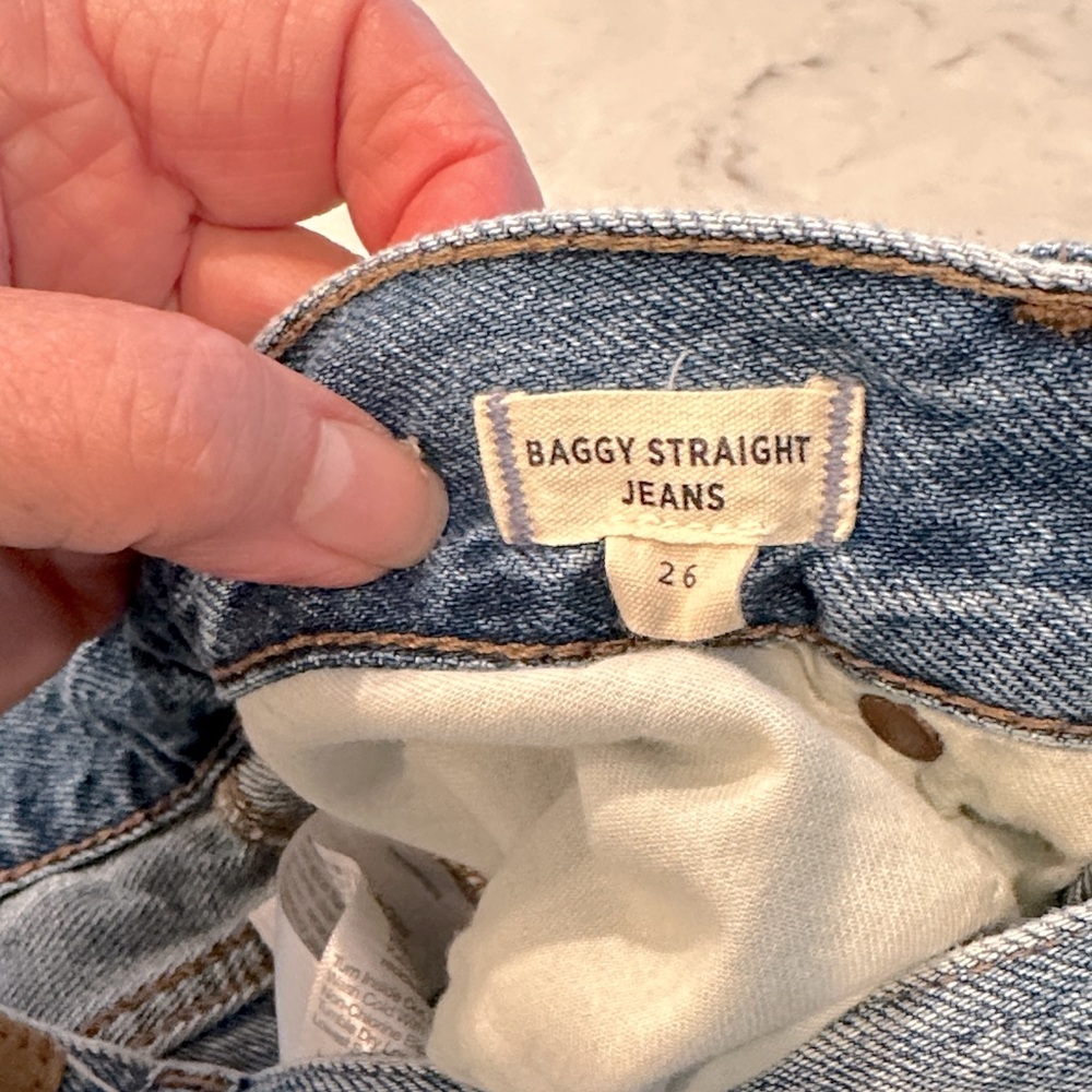 Madewell Baggy Straight Jeans - size 26